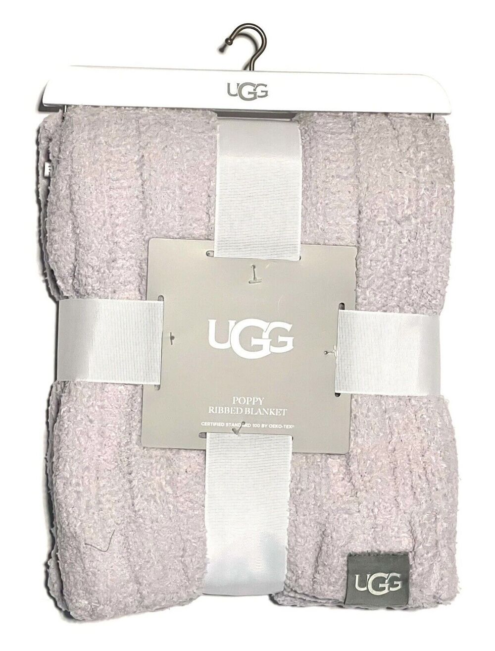 UGG Poppy Chenille Baby Blanket Size: 30” X 40” LILAC Lavender Light Purple NWT